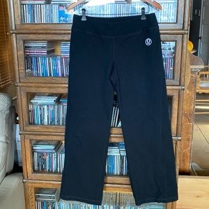 Vintage LULULEMON Black Straight Leg Pants 29 Inches Size 8